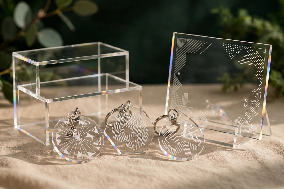 アクリルスタンドやアクリルキーホルダーの製品イメージ